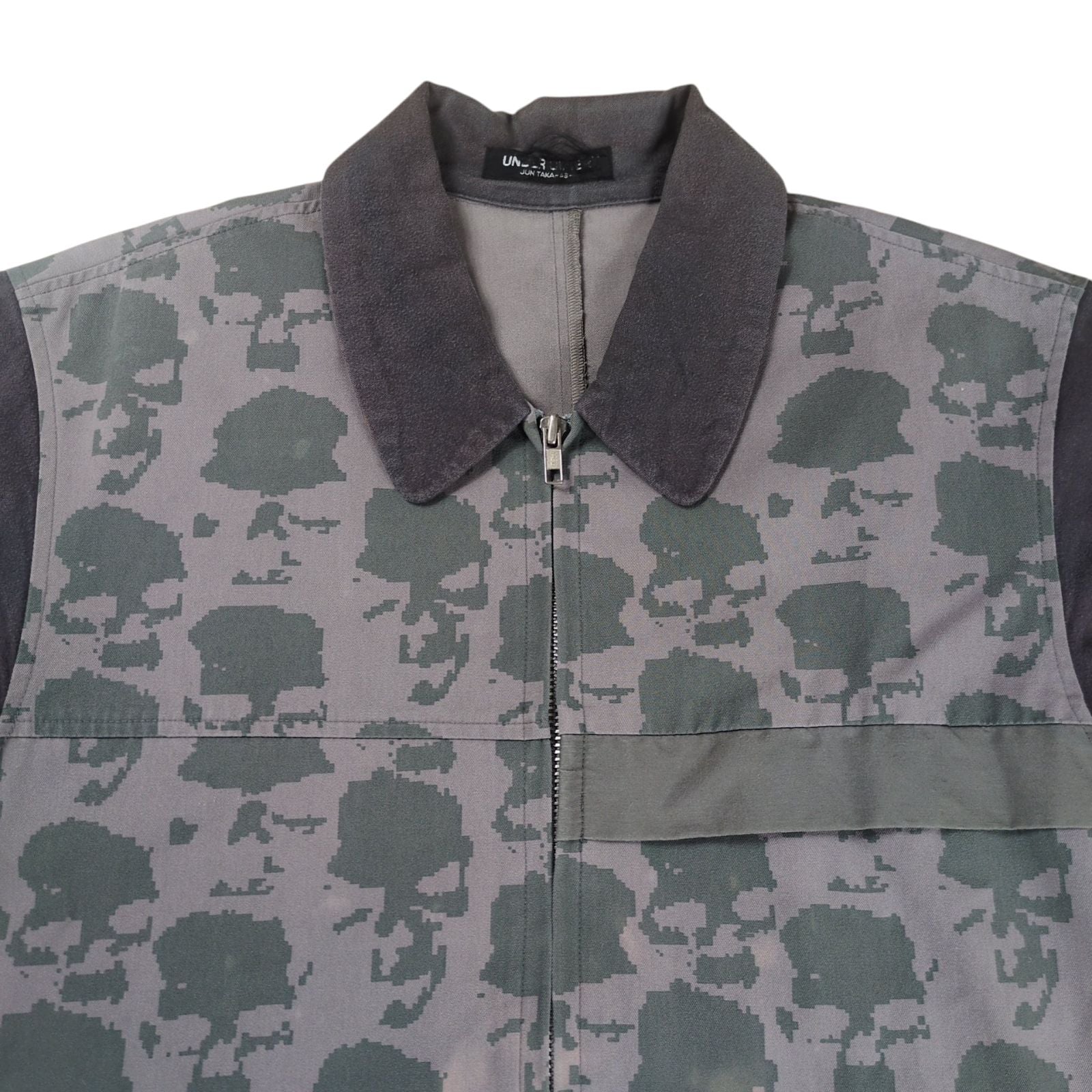 Undercover Jumper Blouson "Under Cover" 1996Ss Skull Pattern Zip Up Shirt Jacket