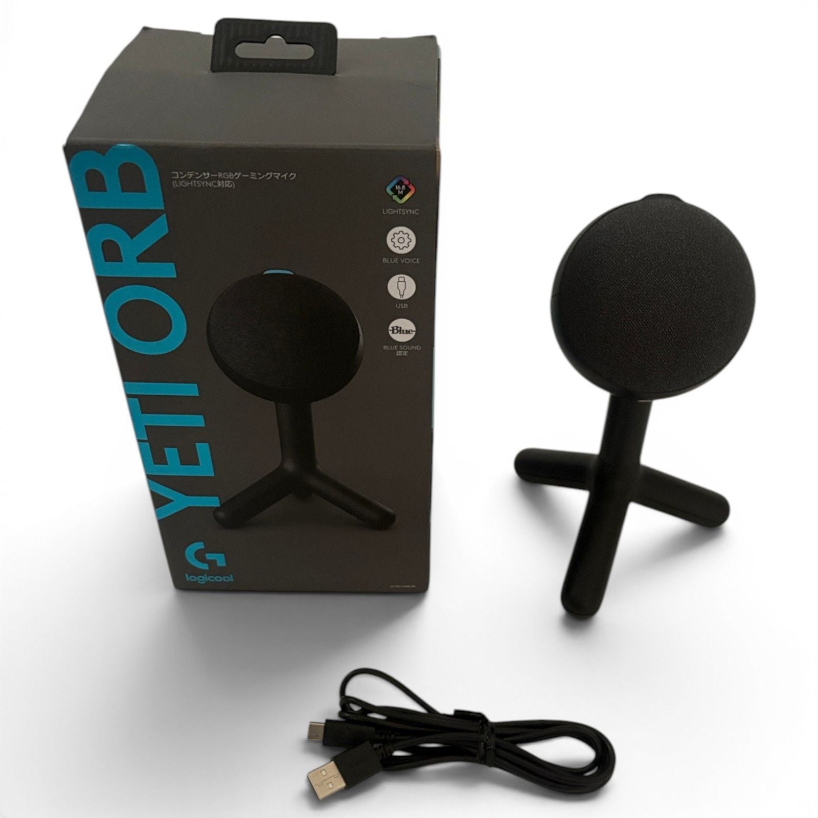 Logicool Condenser Microphone G Yeti Orb Rgb G-Yeti-Orb-Bk Usb 1100-4266-4266