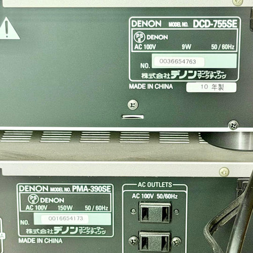 Denon Integrated Amplifiers Pma-390Se Dcd-755Se Cd