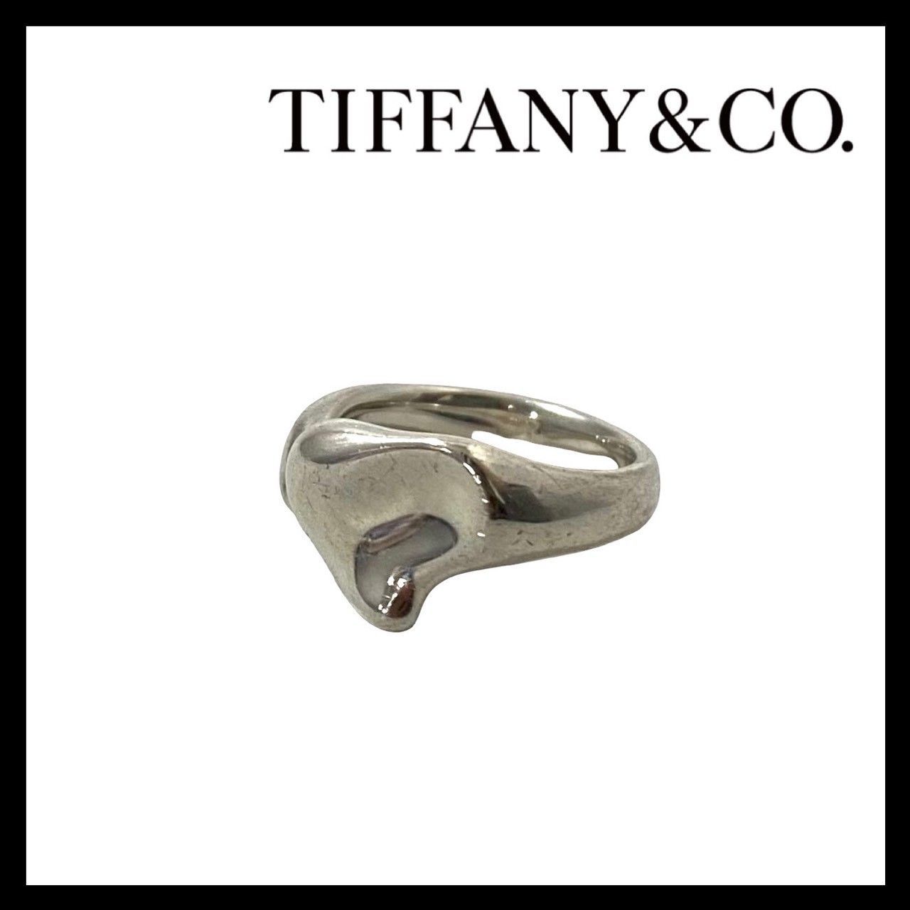 Tiffany Ring M Tiffany&Co. Elsa Peretti/ Sv925 Silver/ 4.4G 8 (64830St4)