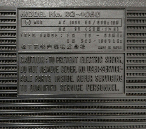 Radios Radio Cassette Players National Rq-4050