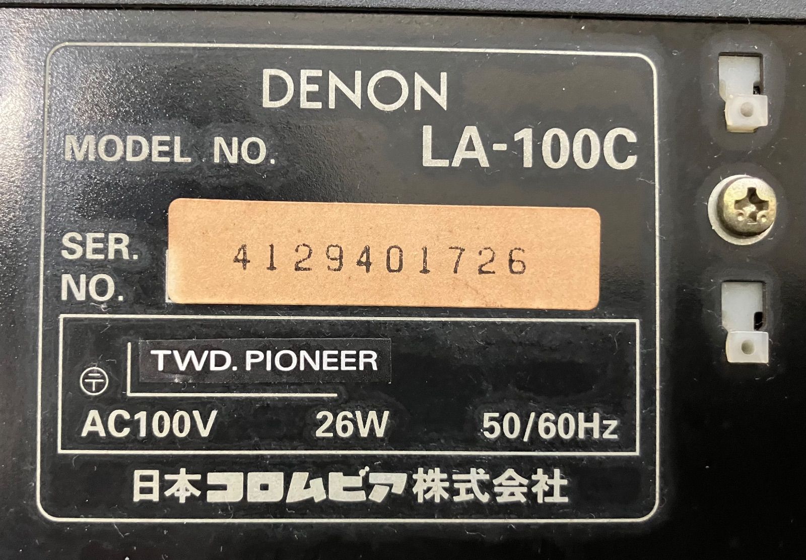 Others T273 Denon Ld La-100C