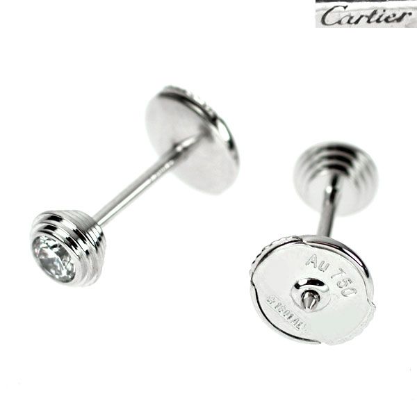 Cartier Earrings (For Both Ears) K18Wg Sm