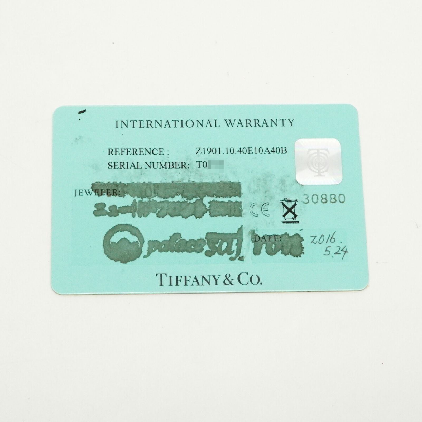 Tiffany Watch (Quartz) Wg Z1901.10.40E10A40B