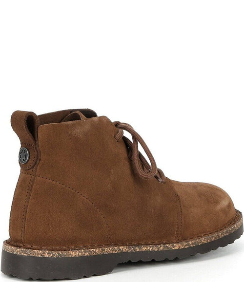 Bootty Birkenstock Womens Uppsala Suede Lace Up Booties Dark Tea
