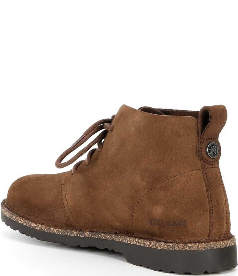 Bootty Birkenstock Womens Uppsala Suede Lace Up Booties Dark Tea
