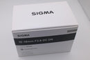 Sigma Zoom Lenses 10-18Mm F2.8 Dc Dn X