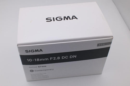 Sigma Zoom Lenses 10-18Mm F2.8 Dc Dn X