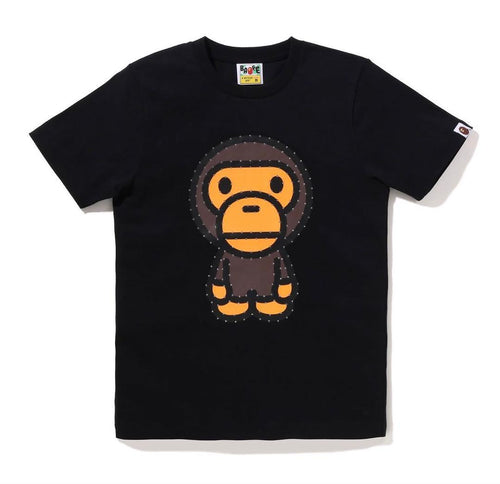 Apee By A Bathing Ape Short-Sleeve Crystal Stone Big Baby Milo
