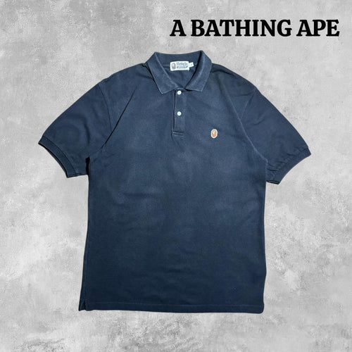 A Bathing Ape Polo Shirts Black