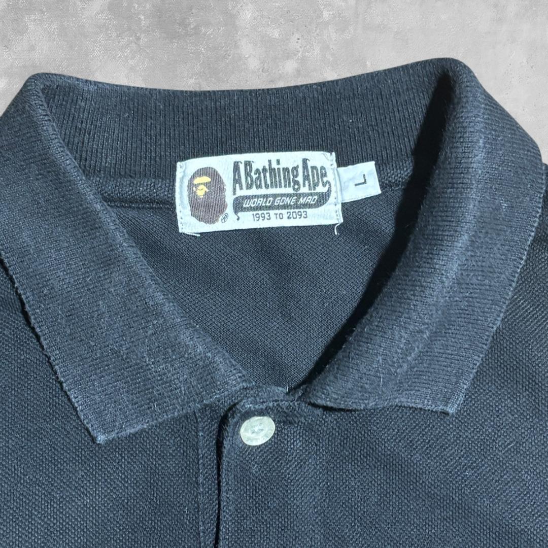A Bathing Ape Polo Shirts Black