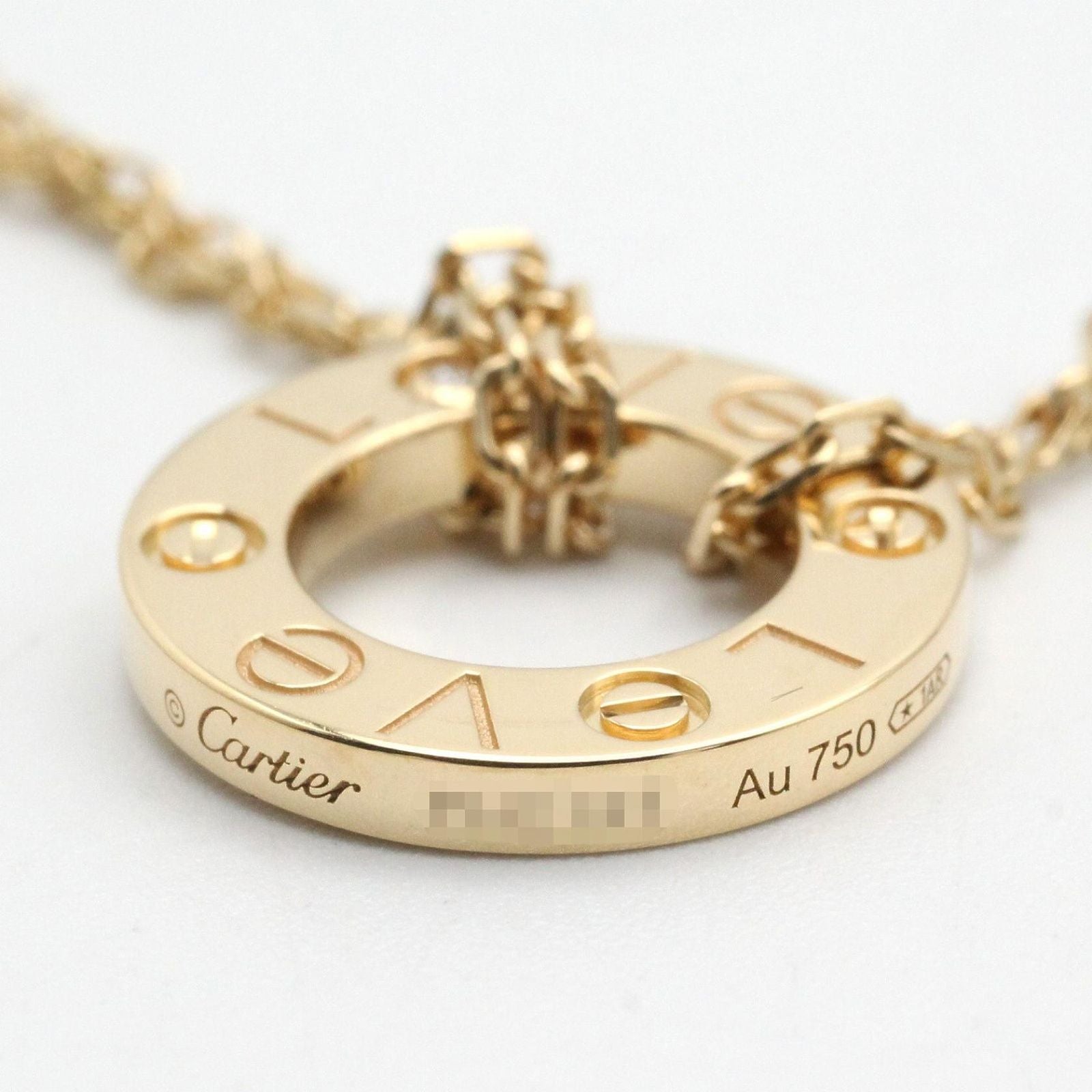 Cartier Necklace 2Pd 38/41Cm K18 Used A