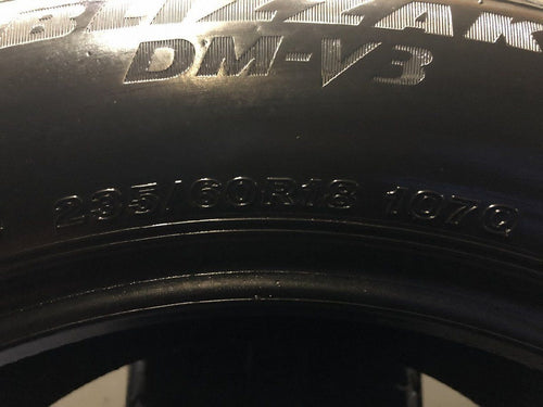 Bridgestone 18 Inches Bs Blizzak Dm-V3 235/60R18 2 22 Rx/Nx T33 Cr-V (Ktn741)