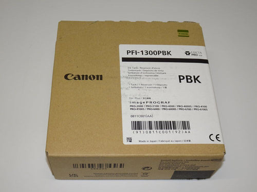 Ink Cartridge/Refilled Canon Pfi-1300 Pbk 330Ml