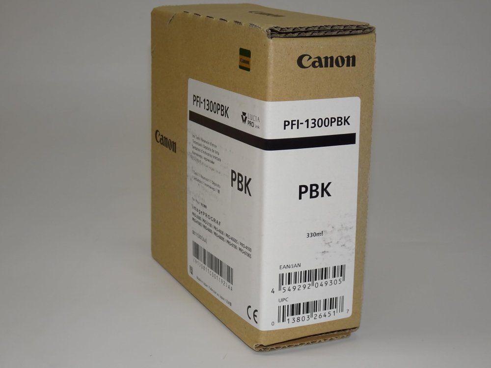 Ink Cartridge/Refilled Canon Pfi-1300 Pbk 330Ml