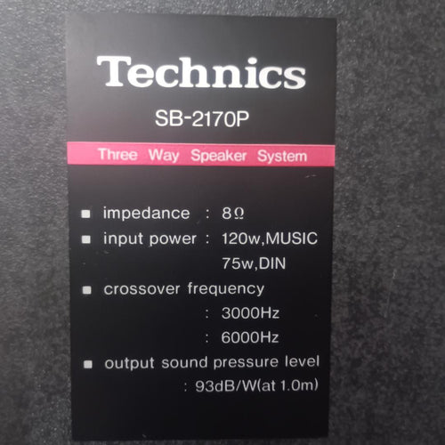 Technics Speakers Sb-2170P