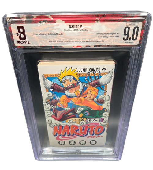 Boy'S Manga Bgs 9.0 Naruto 1 Vol.1 1St Printing Beckett Graded Book 2000 Jump