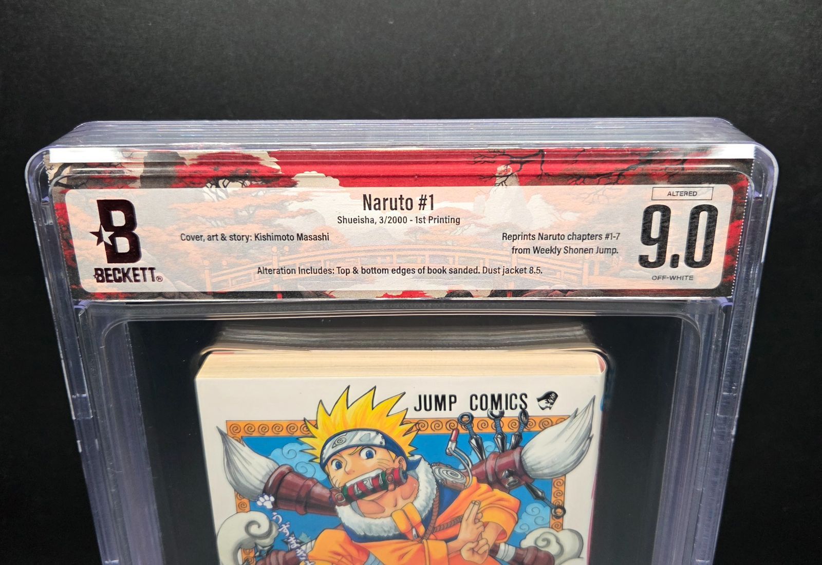 Boy'S Manga Bgs 9.0 Naruto 1 Vol.1 1St Printing Beckett Graded Book 2000 Jump