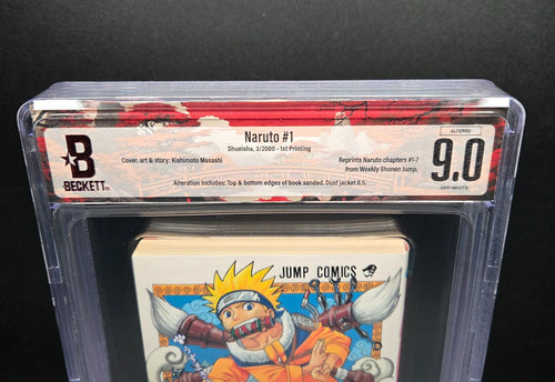 Boy'S Manga Bgs 9.0 Naruto 1 Vol.1 1St Printing Beckett Graded Book 2000 Jump