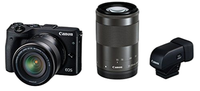 Digital Slr Canon Eos M3 Evf Ef-M18-55Mm F3.5-5.6 Is Stm Ef-M55-200Mm F4.5-6.3