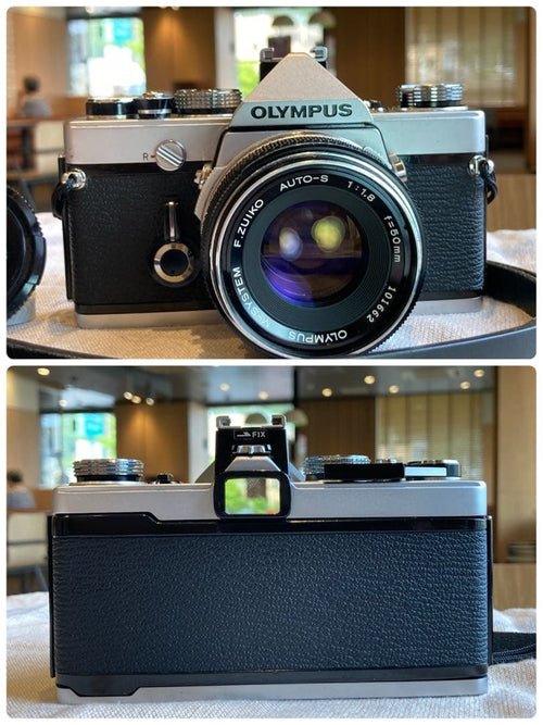 Olympus Slr Camera (Film) M-1 Om-1 &M F1.8