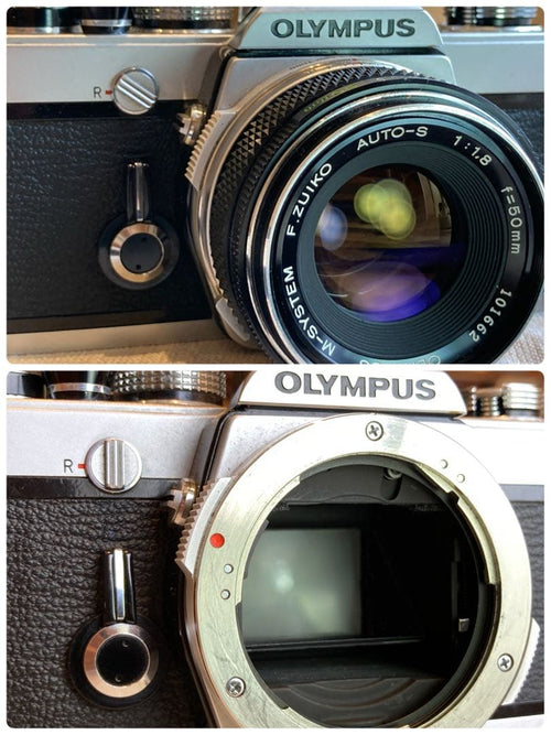 Olympus Slr Camera (Film) M-1 Om-1 &M F1.8