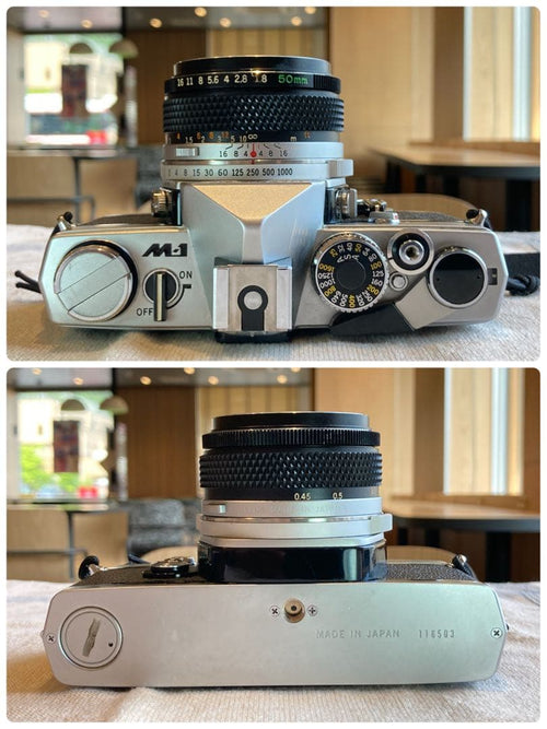 Olympus Slr Camera (Film) M-1 Om-1 &M F1.8