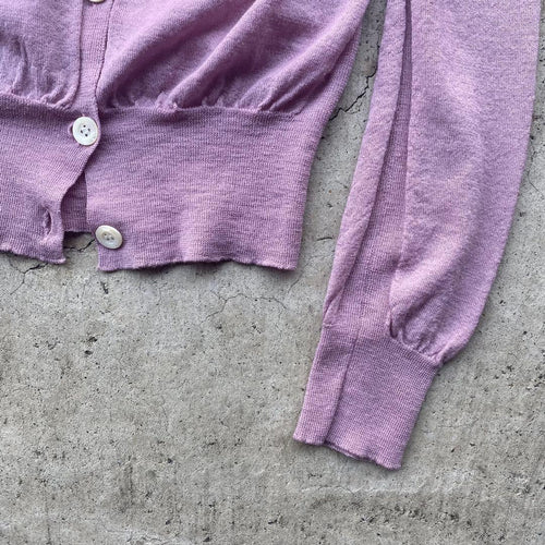 Dries Van Noten Long-Sleeve Dris Purple Cardigan