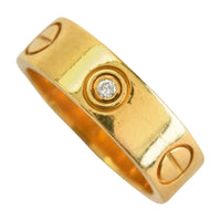 Cartier Ring 3P K18Yg 750 6.6G 9.5 #50 F-Ya1258