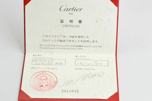 Cartier Ring 3P K18Yg 750 6.6G 9.5 #50 F-Ya1258