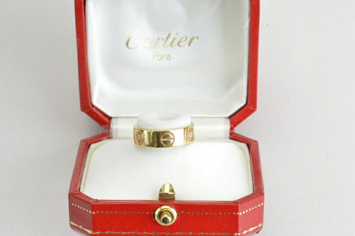 Cartier Ring 3P K18Yg 750 6.6G 9.5 #50 F-Ya1258