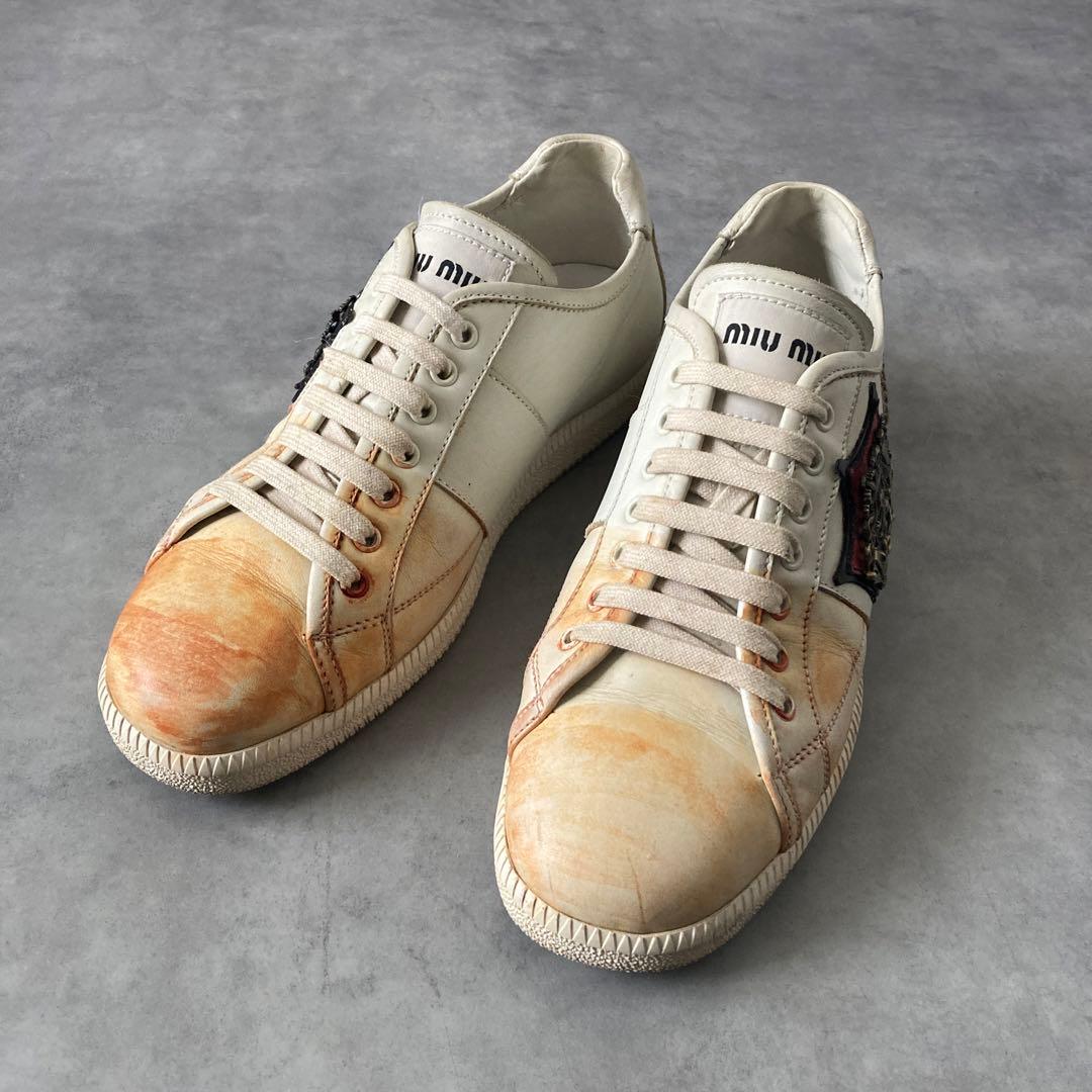 Miu Sneakers Painted Training Shoes