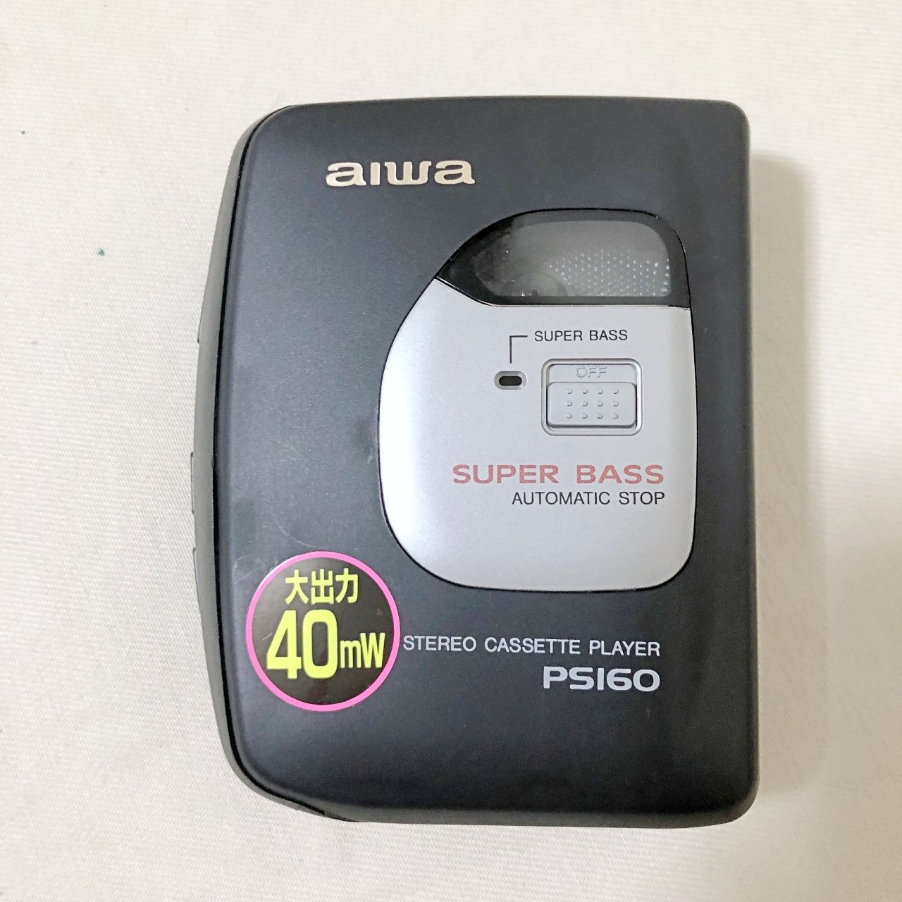 Cassette Player H243 Aiwa Hs-Ps160 Super Bass