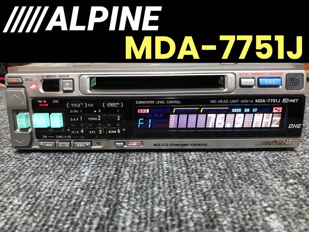 Alpine Deck Player Changer Mda-7751J Md
