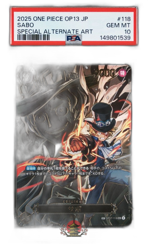 One -Piece Card Game Sp Psa10 Op13-118