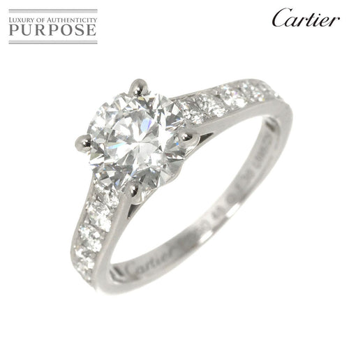 Cartier Ring 1895 #48 1.36Ct D/Vvs2/3Ex Pt Solitaire 90323667