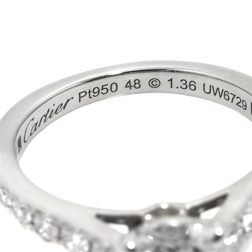 Cartier Ring 1895 #48 1.36Ct D/Vvs2/3Ex Pt Solitaire 90323667