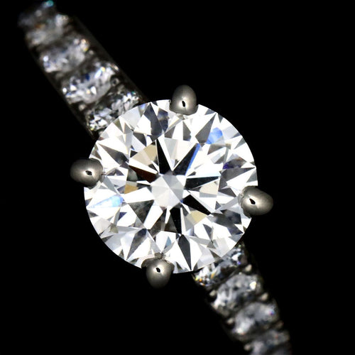 Cartier Ring 1895 #48 1.36Ct D/Vvs2/3Ex Pt Solitaire 90323667