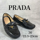 Prada Loafers Leather Shoes 22.5