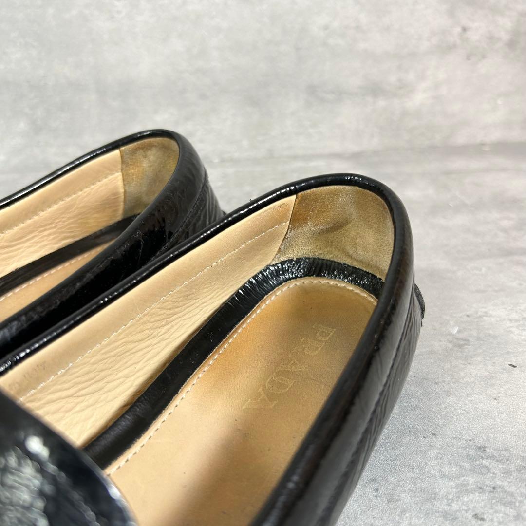Prada Loafers Leather Shoes 22.5
