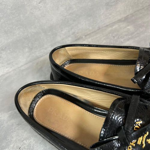 Prada Loafers Leather Shoes 22.5