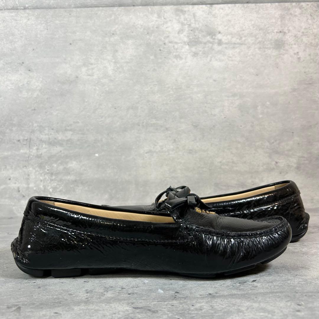 Prada Loafers Leather Shoes 22.5