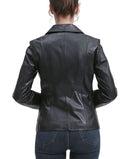 Jumper Blouson Bgsd Womens Norah Leather Blazer Jacket Black