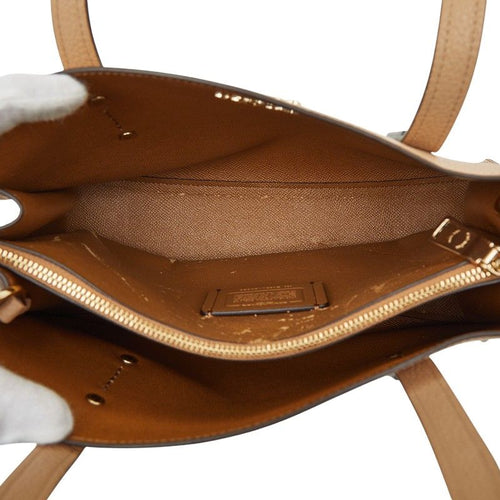 coach beige handbag markings and labels