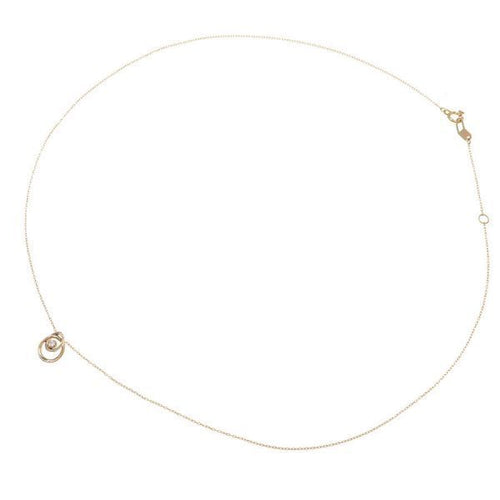 star jewelry necklace side view