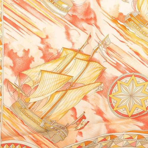 hermes orange scarf accessories included