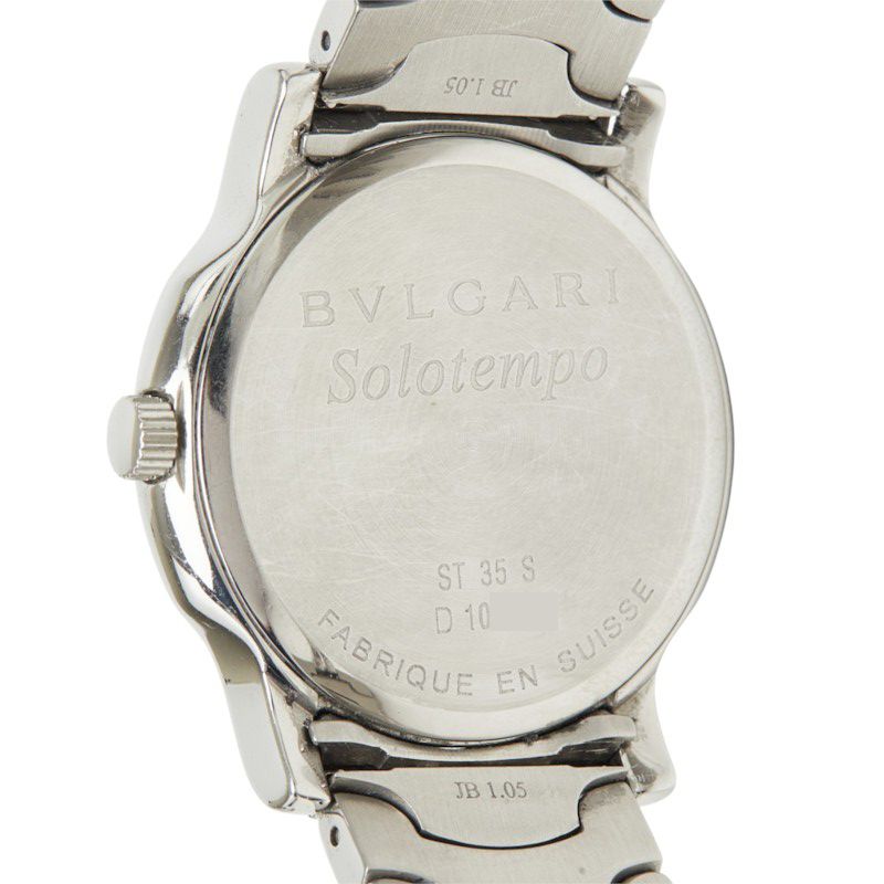 bvlgari st35s grey watch condition details