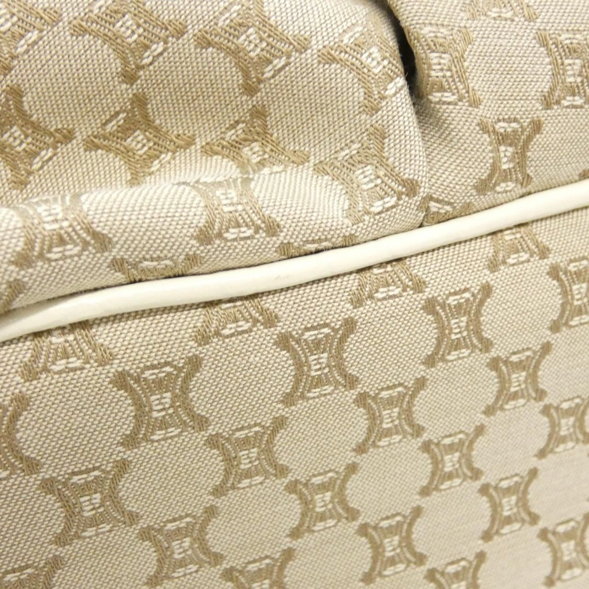 celine beige / white shoulder bag rear view