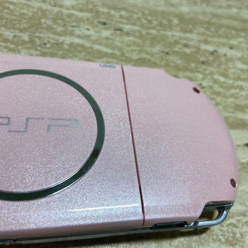 sony psp-3000 pink handheld console markings and labels