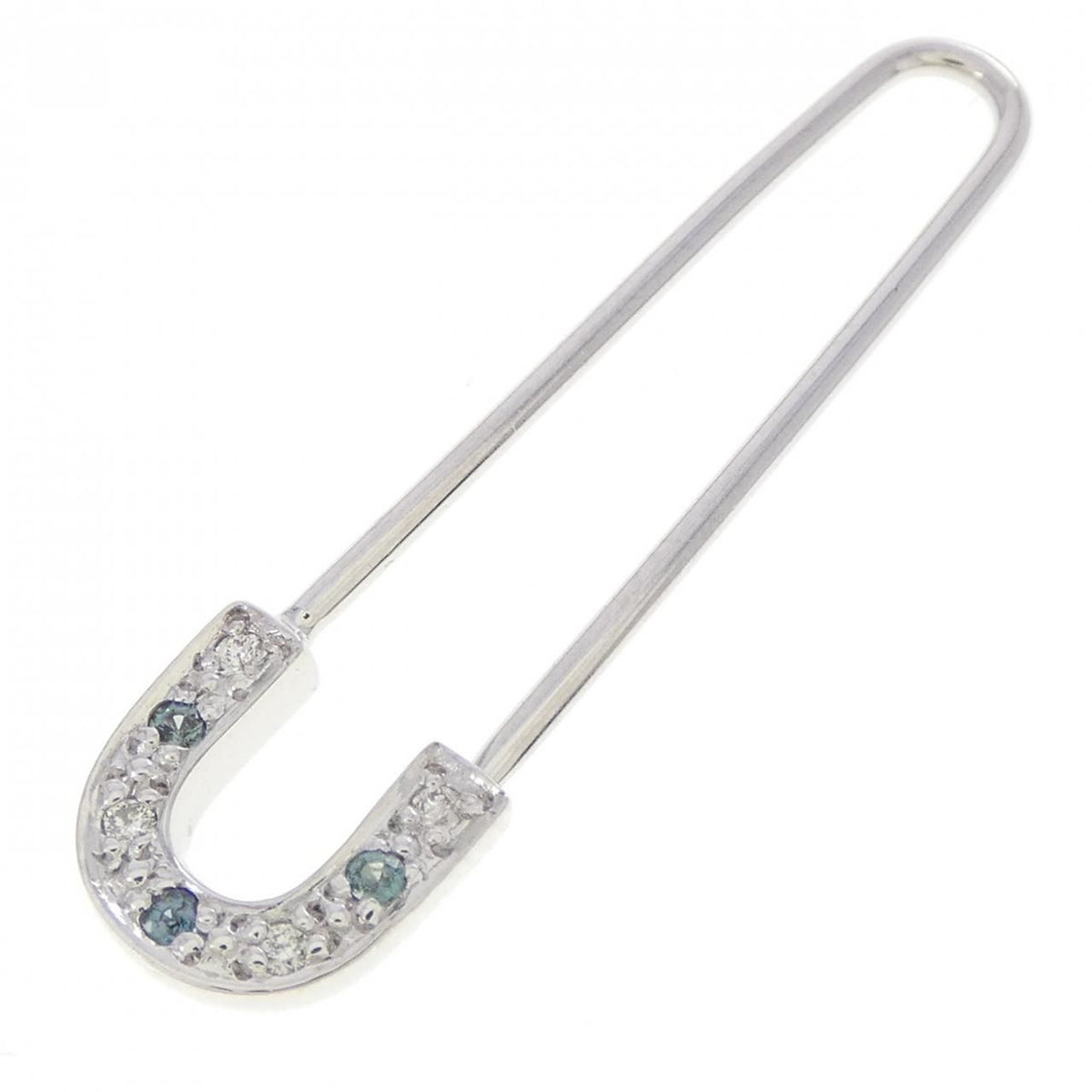 18K White Gold Brooch